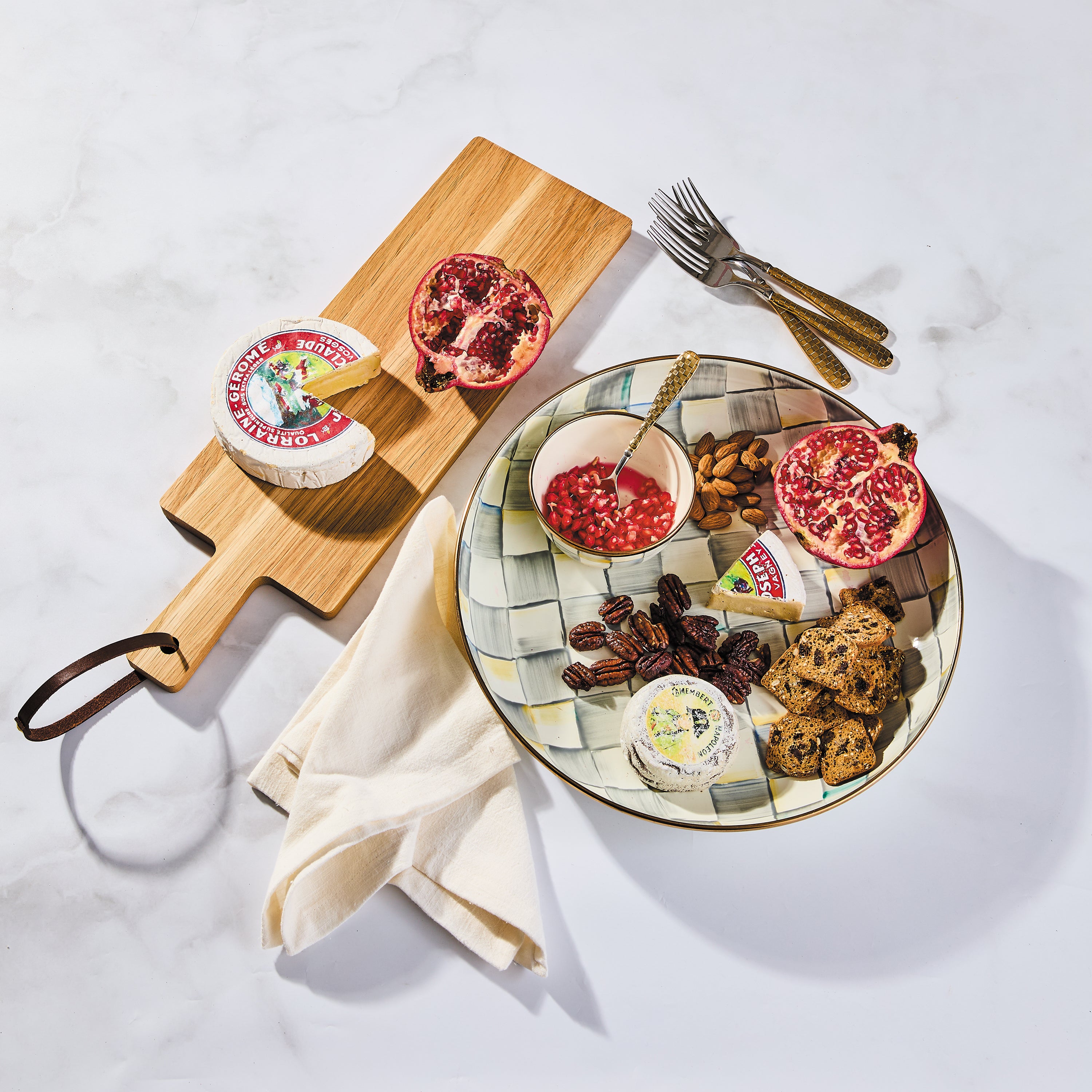 MacKenzie-Childs | Sterling Check Chip & Dip Set