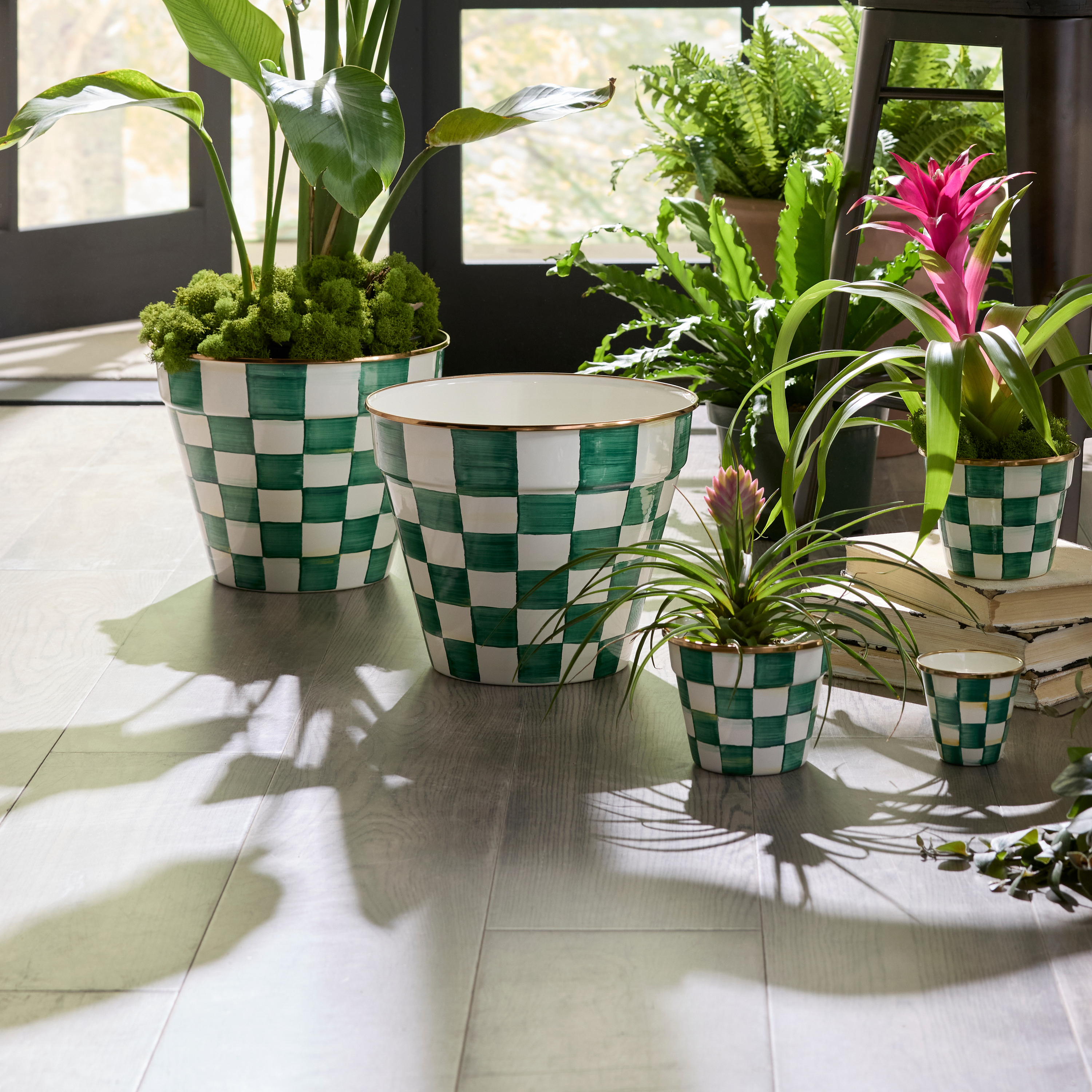MacKenzie-Childs | Courtly Check Extra Large Garden Pot