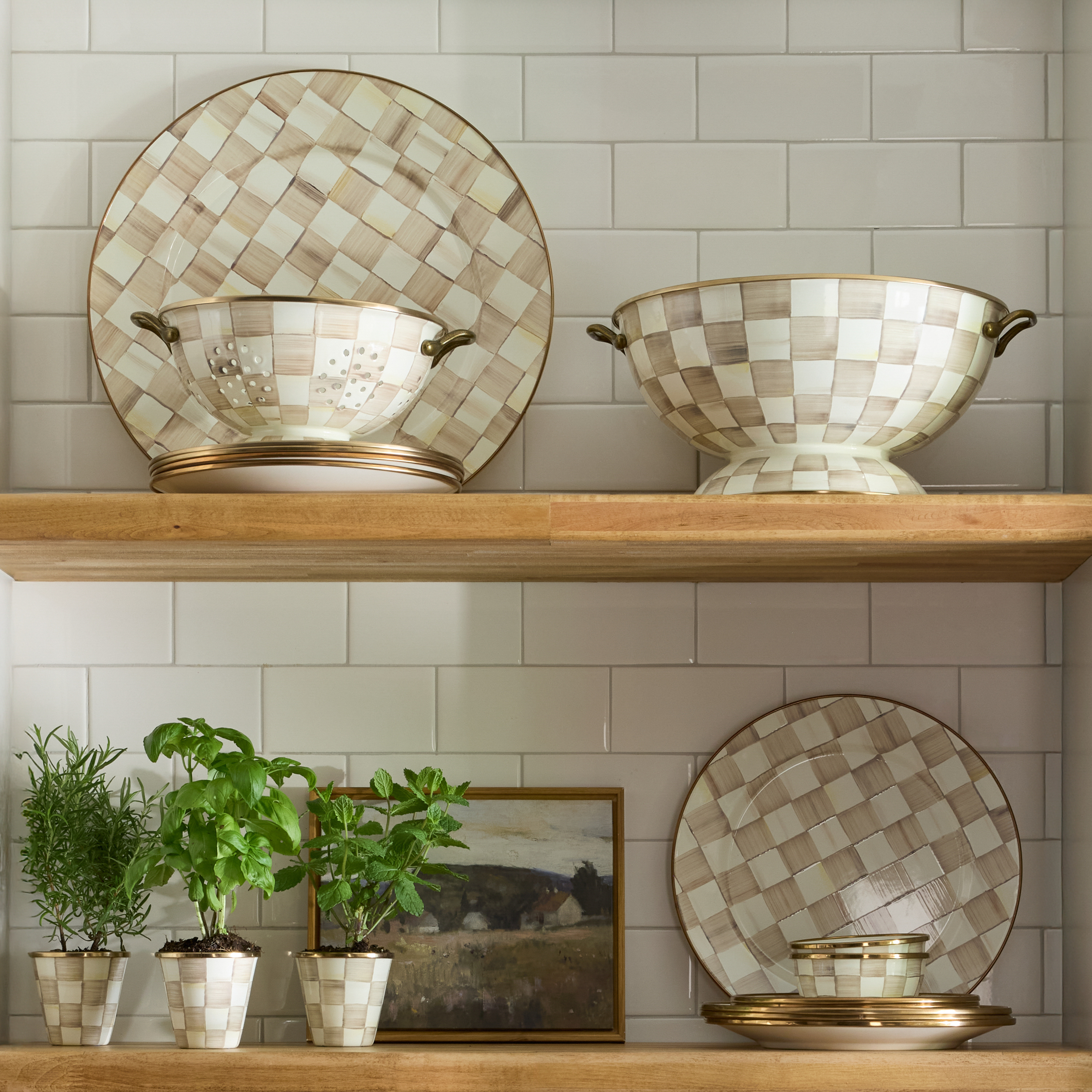 MacKenzie-Childs | Mocha Check Everything Bowl