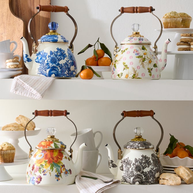 Floral Tea Kettle image number 0