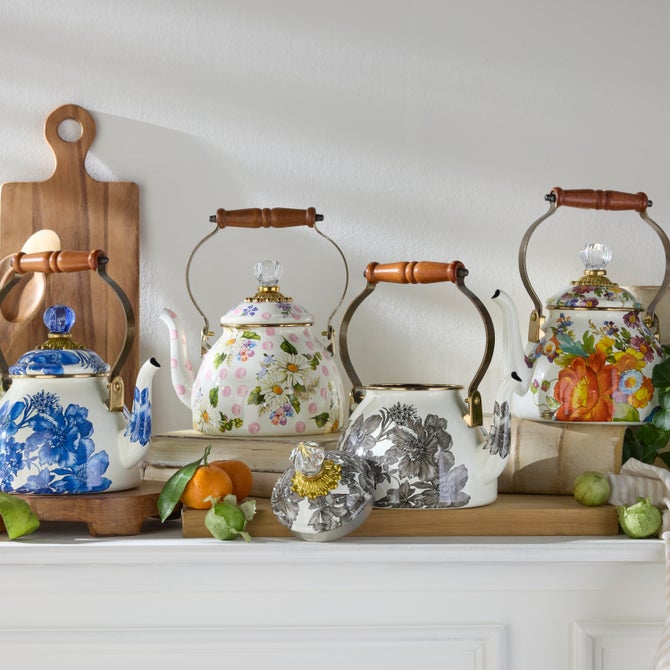 Floral Tea Kettle image number 1