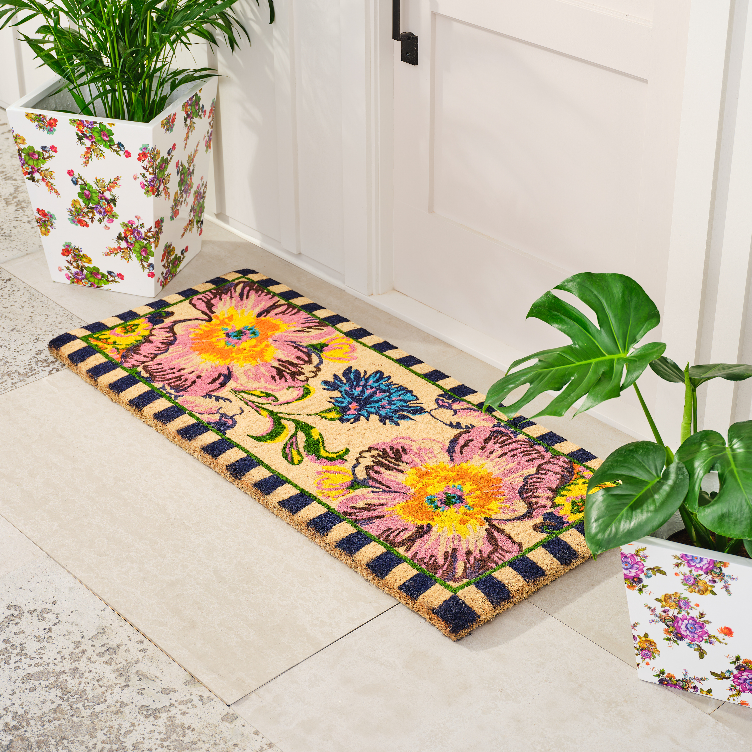 MacKenzie-Childs | Flower Market Double Door Entrance Mat