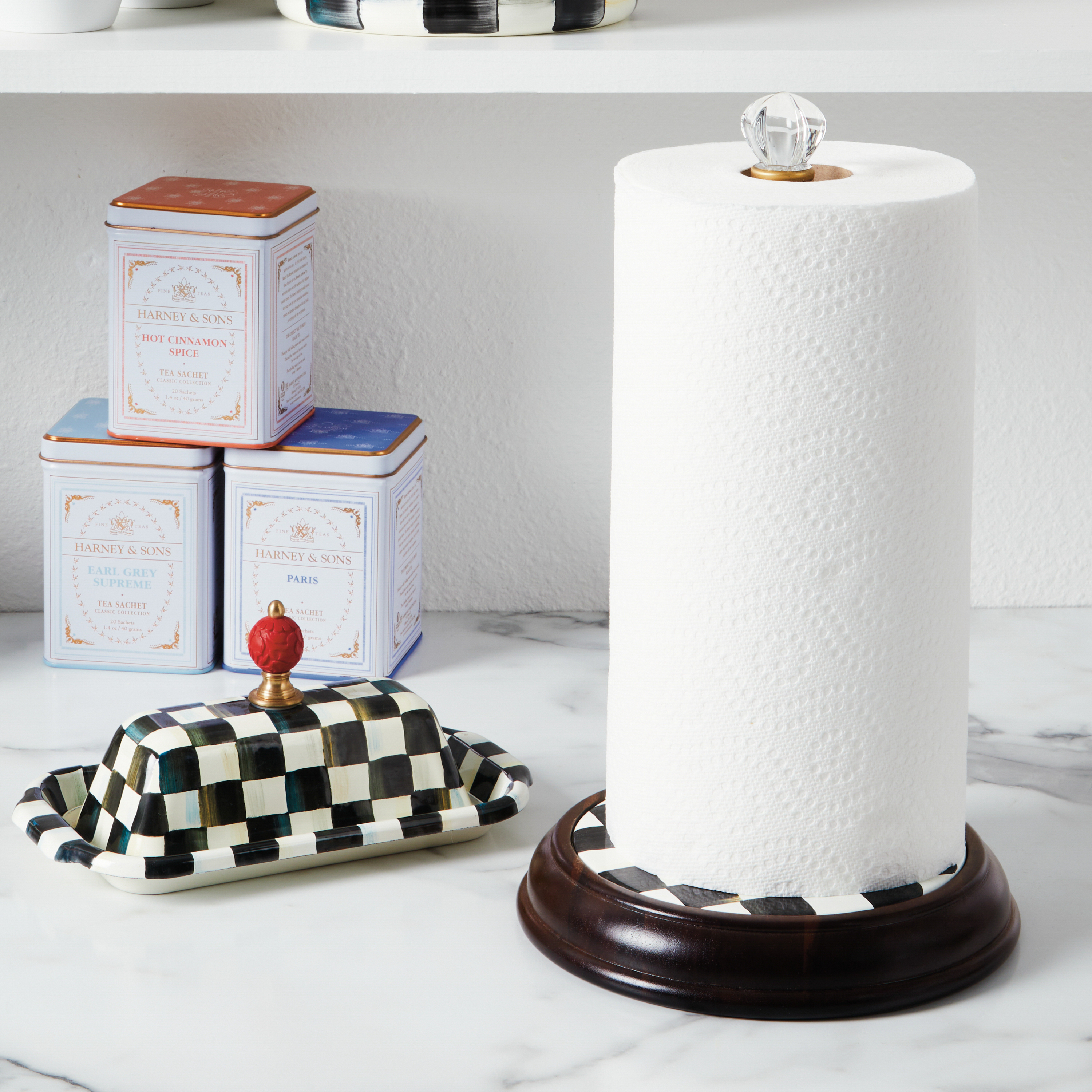 Courtly Check Paper Towel Holder - Thumbnail 2