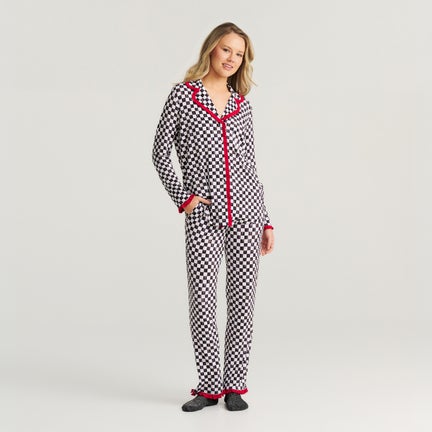 Posh Peanut Courtly Check Women's Pajama Set