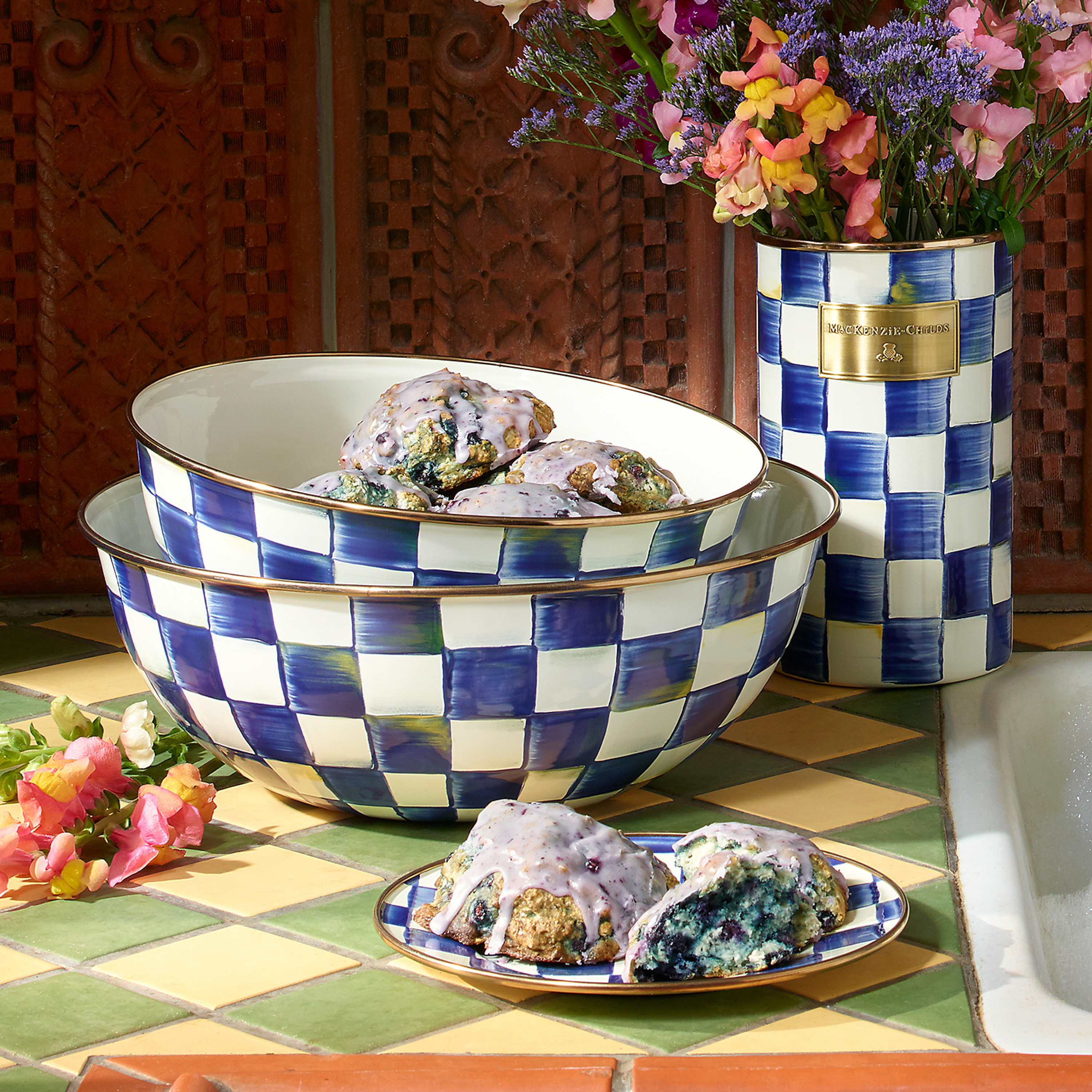 MacKenzie-Childs | Royal Check Everyday Bowl