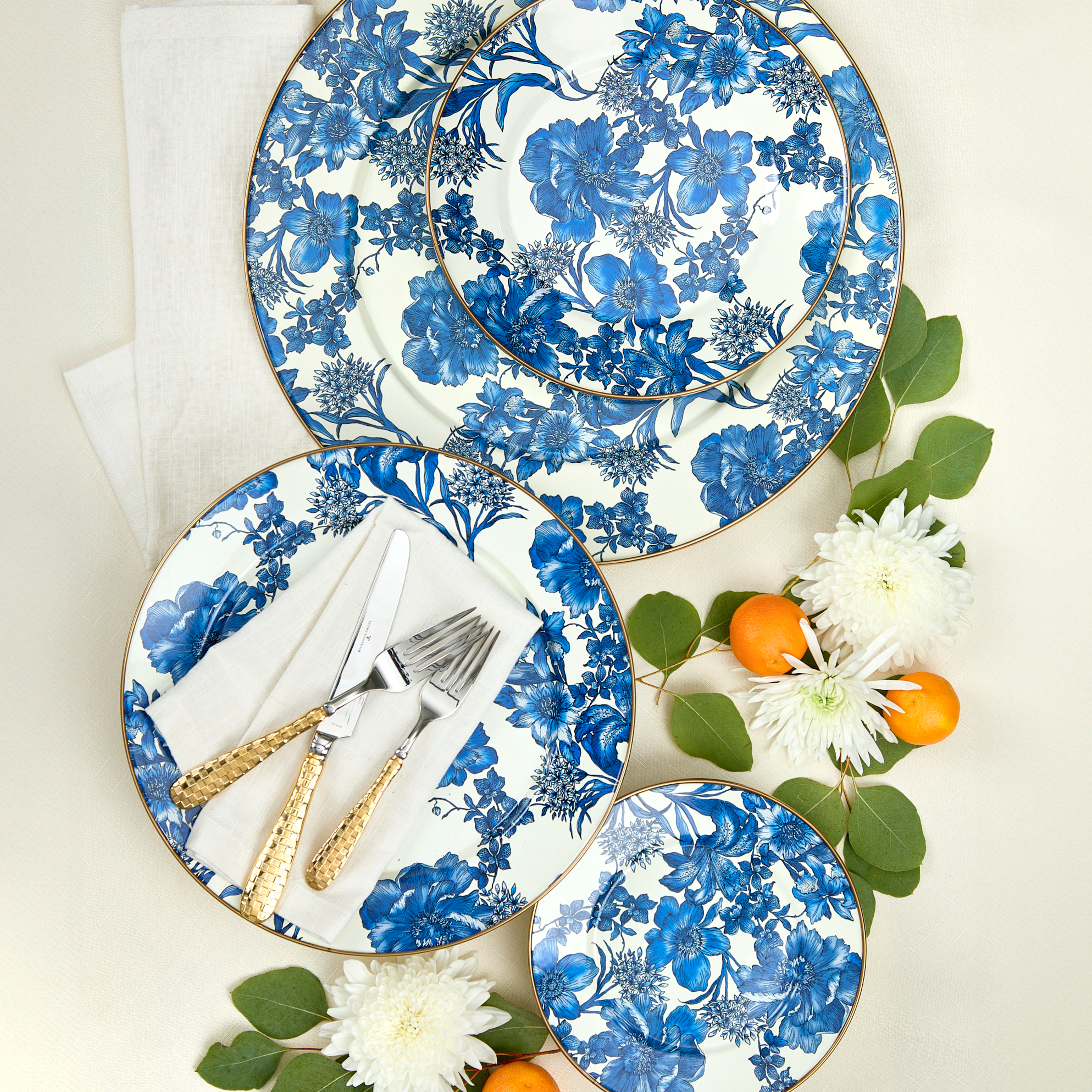 MacKenzie-Childs | Royal English Garden Enamel Salad/Dessert Plate