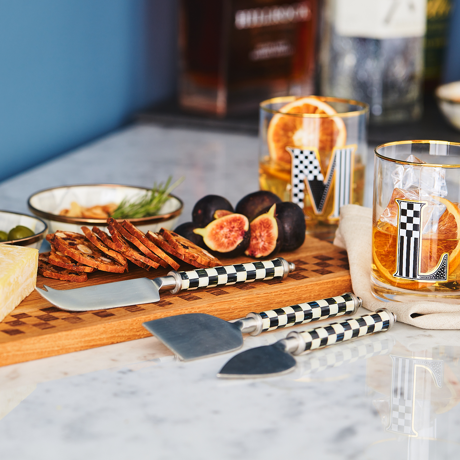 MacKenzie-Childs | Courtly Check Supper Club Cheese Knife Set